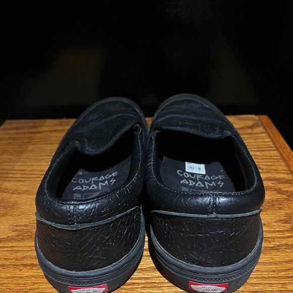 Vans BMX Slip On Shoes Courage Adams Black Elephant Print Mens Size 8 - Picture 4 of 5